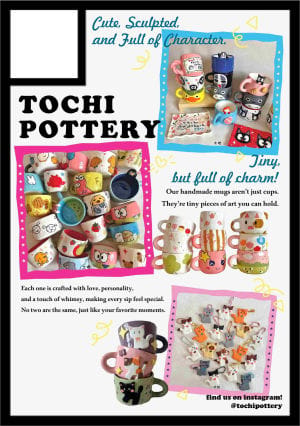 Tochi Pottery circle cut